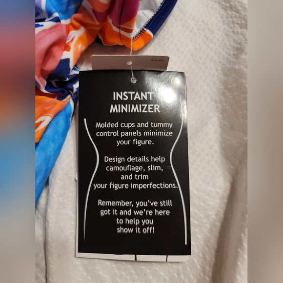 NWT MINIMIZER ADJUSTABLE BOY LEG LINED SWIM BATHING SUIT SLIMMING TUMMY CONTROL - Picture 13 of 16